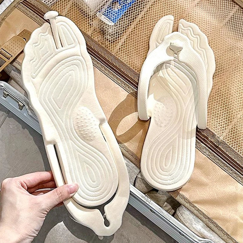 Foldable EVA Flip-Flops | Travel Portable Beach Slide Sandals