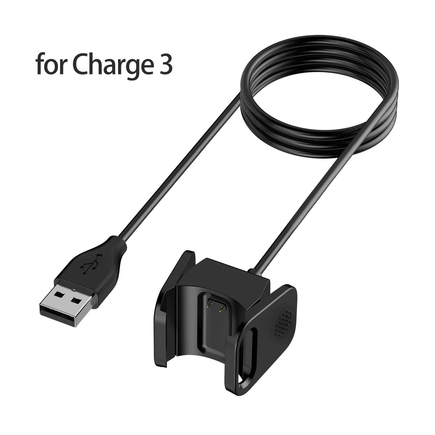 Replacement USB Charger Cord For Fitbit Charge 2 Charger Cable For Fitbit Charge 3 4 Smart Watch Dock Charging Cable Peaceful Pleasures Health and Wellness Charge3