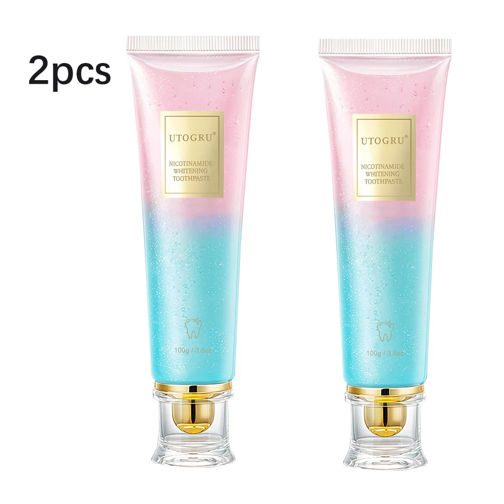 Teeth Whitening Toothpaste Effectively Removes Tea, Coffee, and Wine Stains Fresh Breath Toothpaste for Sensitive Teeth 3 Pack Peaceful Pleasures Health and Wellness 2pcs