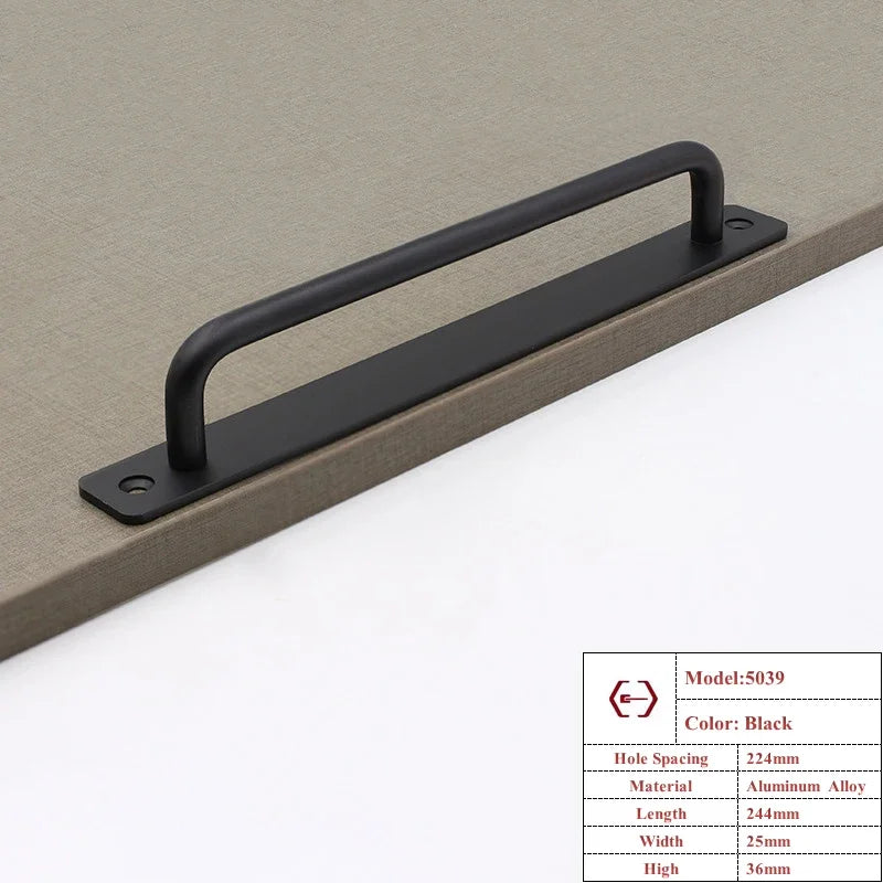 Aluminium Alloy Barn Door Cabinet Handle & Drawer Pull Set