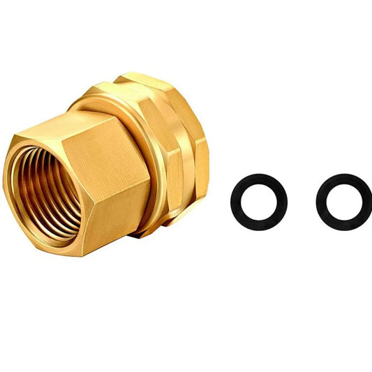 Brass Garden Hose Repair Connector 3/4" GHT to 1/2" NPT 2-Pack Hose Repair Connector Oasis Select Default Title