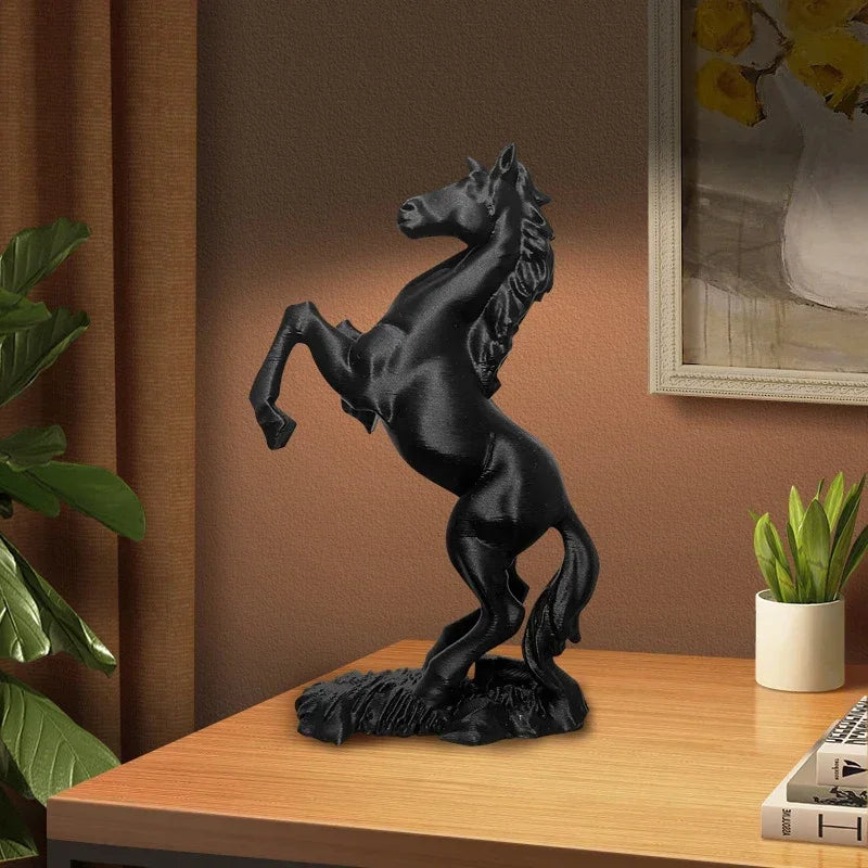 3D Printed Pegasus Horse Statue – Modern Animal Art Decor