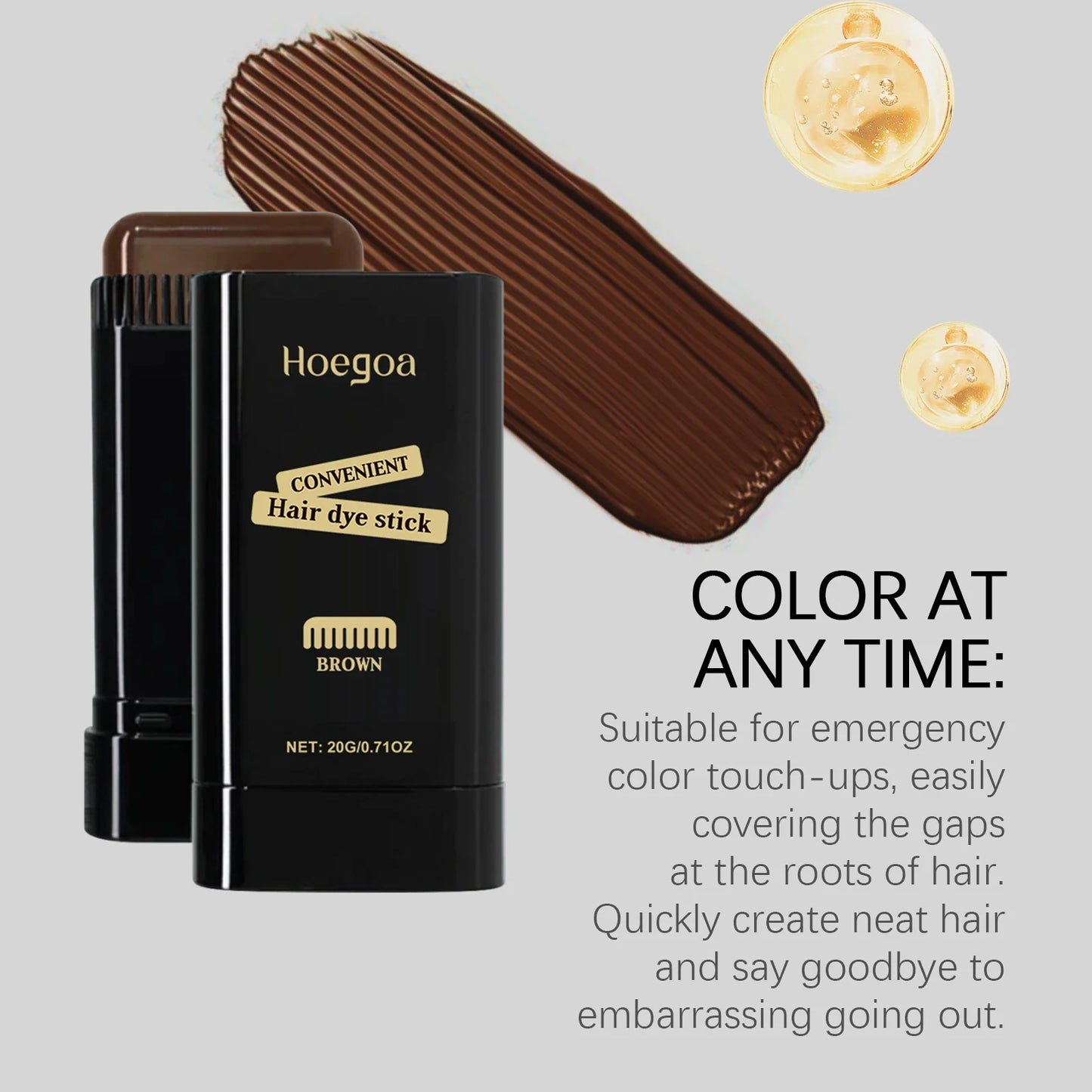 HOEGOA 3-Color Temporary Hair Color Stick – Root Touch-Up