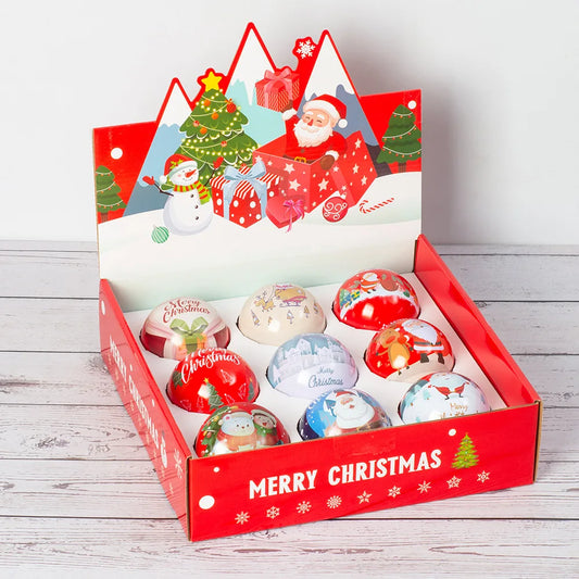 9 Christmas decoration hanging items: fairy ball, Christmas candy box, creative hanging item, iron ball, Christmas-themed hangin Peaceful Pleasures Health and Wellness