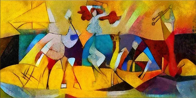 Abstract Wall Art Picture Picasso Famous Painting 《Guernica》Posters Canvas Painting for Modern Living Room Home Office Decor Peaceful Pleasures Health and Wellness 6 40x80cm