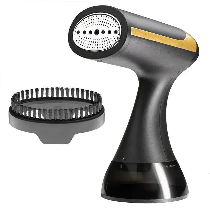 HOMEFISH 2025 Touchscreen Heatproof Handheld Hanging Steam Iron Mini Vertical Iron Brush Peaceful Pleasures Health and Wellness black EU