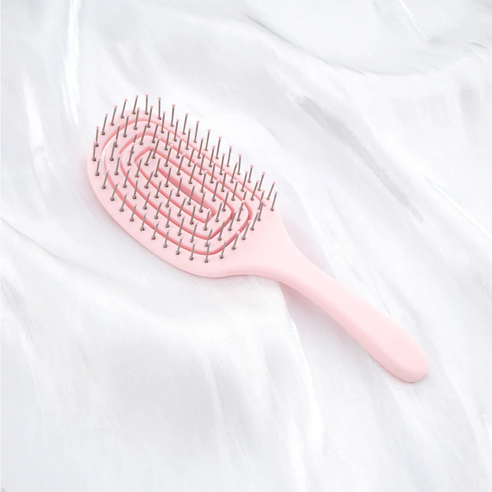 Wide Tooth Hollow Detangling Comb – Scalp Massage & Styling