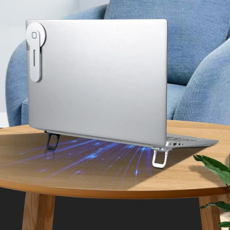 2PCS Foldable Laptop Stand 2 Adjustable Angles Invisible Self-Adhesive Notebook Ergonomic Portable Computer Keyboard Stand Peaceful Pleasures Health and Wellness