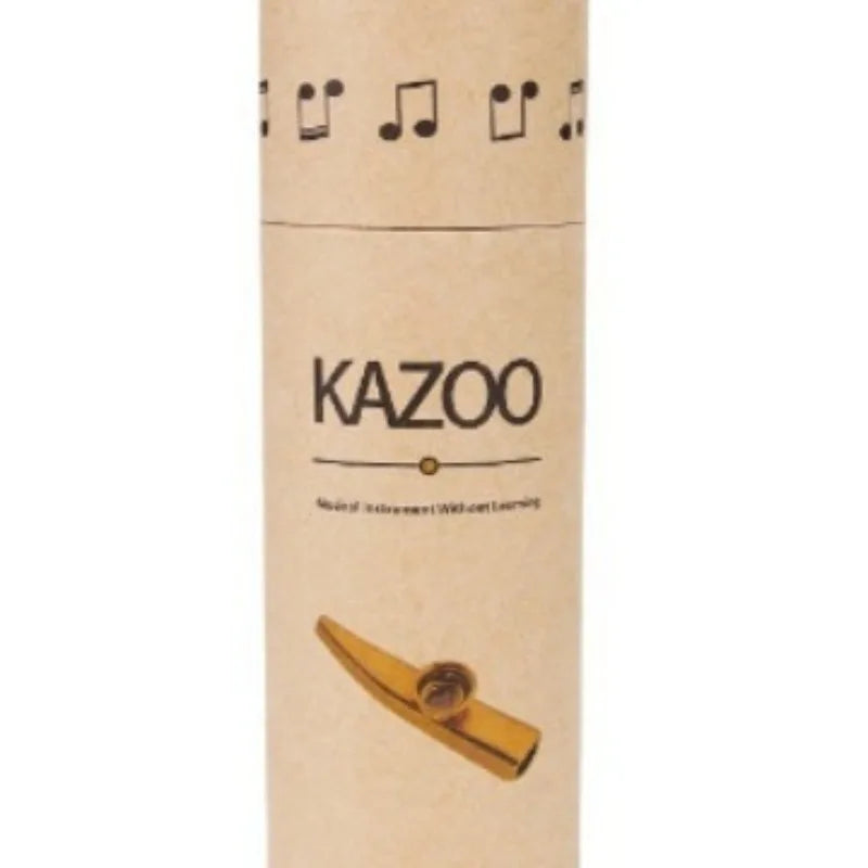 Kazoo Paper Tube Can Hold Metal Mouth Play Musical Instruments Simple