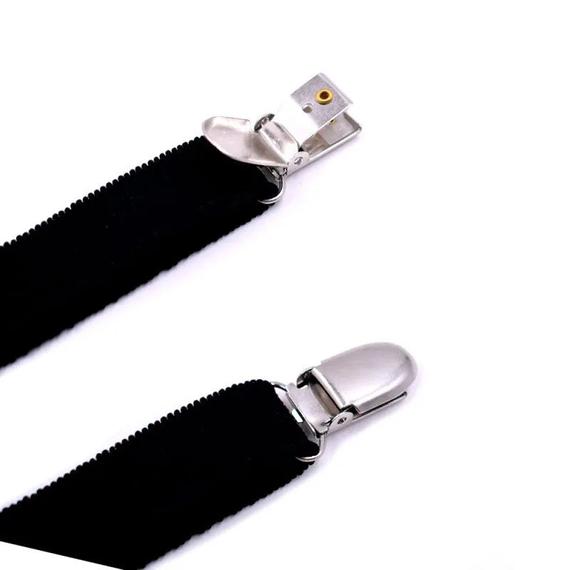 Fashion Men Shirt Stays Garter Suspenders Holder Elastic Y Shape Adjustable Uniform Locking Clamp Braces Shirts Garters Peaceful Pleasures Health and Wellness