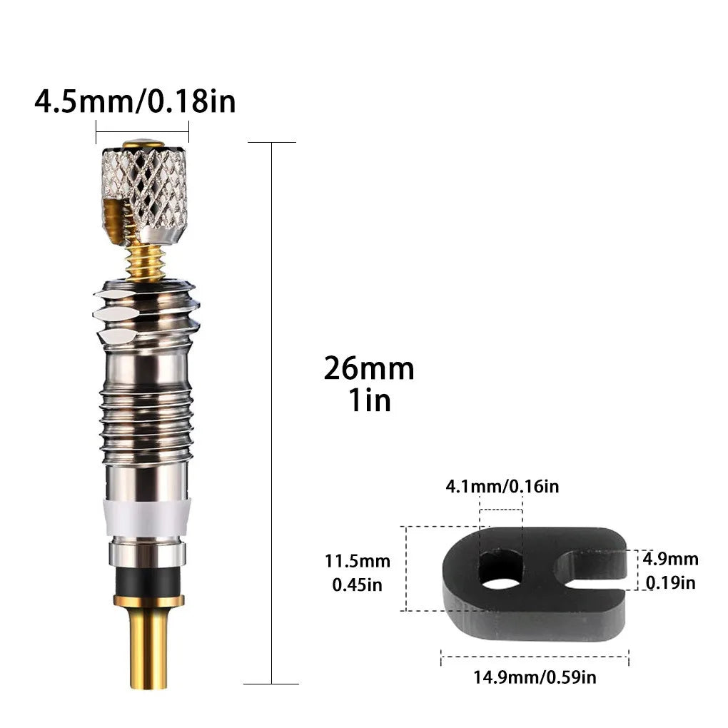 2/6/112pcs Bicycle Valve Core Stem Presta Style Tyre Valve Core For Tubeless Road Bike Mtb Bike Fren For Bicycle Mtb/road Bike Peaceful Pleasures Health and Wellness