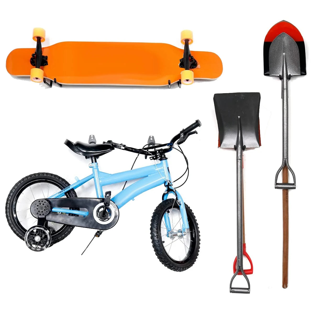 A36T-Garage Hooks Heavy Duty 4PC, Garage Storage Hooks, Wall Mount Garage Hanging Hooks For Bike, Ladder, Bulky Items Peaceful Pleasures Health and Wellness
