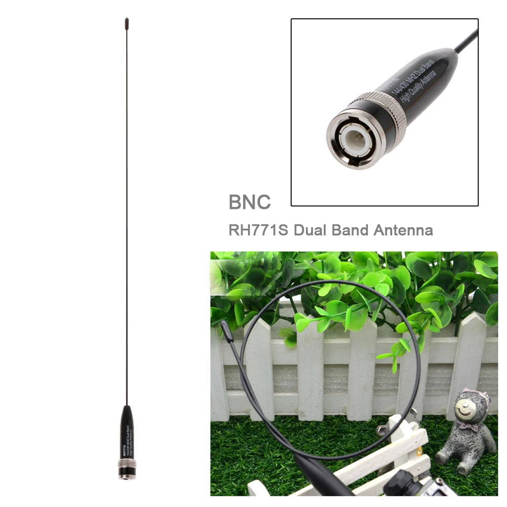 RH771S BNC Dual Band Antenna 144/430MHz for Icom & Kenwood Peaceful Pleasures Health and Wellness