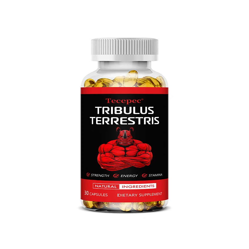 Tribulus Terrestris Extract Capsules - with Maca,Ashwagandha - Energy, Endurance & Natural Energy,Non-GMO Peaceful Pleasures Health and Wellness 30 count-1 bottle