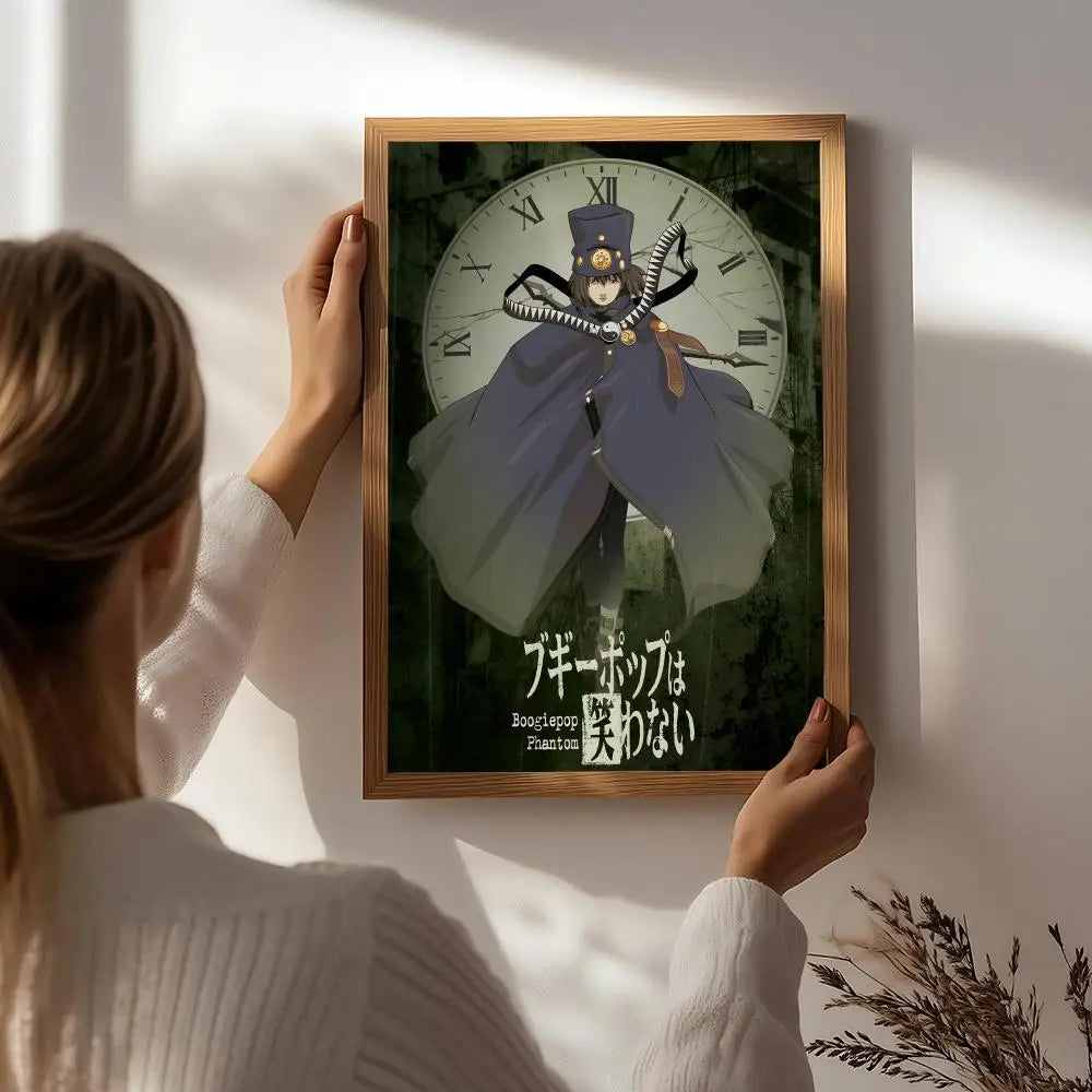 Anime B-Boogiepop and Others Poster HD Self Adhesive Waterproof Wall Art Ideal for Home Office Dorm Bedroom Great Gift Peaceful Pleasures Health and Wellness White7 50X70cmNoframe