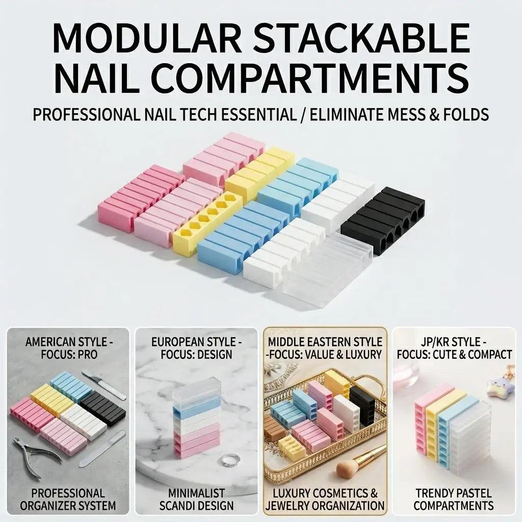 10-Slot Nail Transfer Paper Organizer | 3D Printed Storage Box
