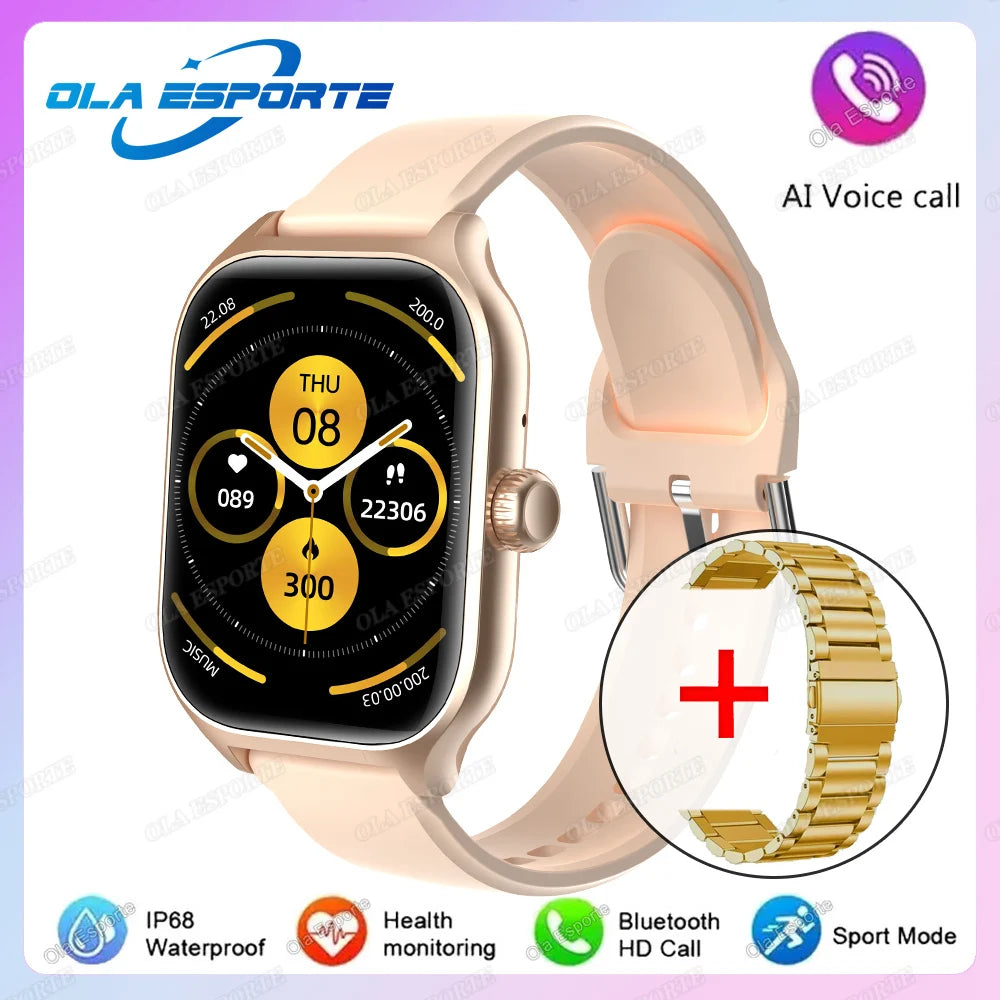 Smart Watch For Android IOS Watches 2.01inch HD Display BT Call Message Alert Music Sports Mode Smartwatch Men Women Gift HW12 Peaceful Pleasures Health and Wellness Go20Szstrap
