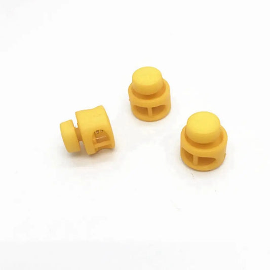 5mm Cord Lock Clips 2-Hole Toggle Stopper Buckle 10 Pack Cord Lock Toggle Clip Oasis Select yellow