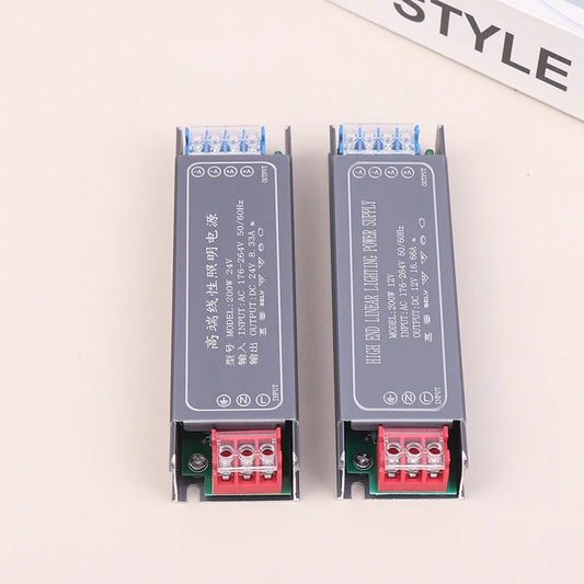 New DC 12V 24V Switching Power Supply -264V LED Light Driver Power Adapter 100W 200W 300W Mute Lighting Peaceful Pleasures Health and Wellness