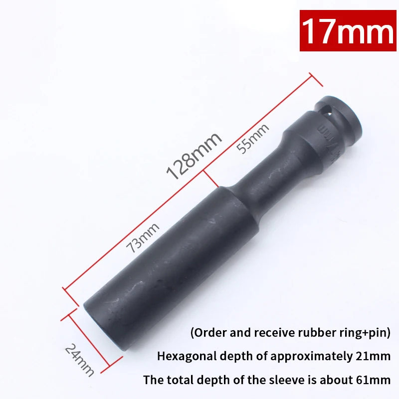 1/2" Drive Hex Socket Wrench Set 8-19mm | Chrome-Vanadium Hex Socket Wrench Peaceful Pleasures Health and Wellness 6