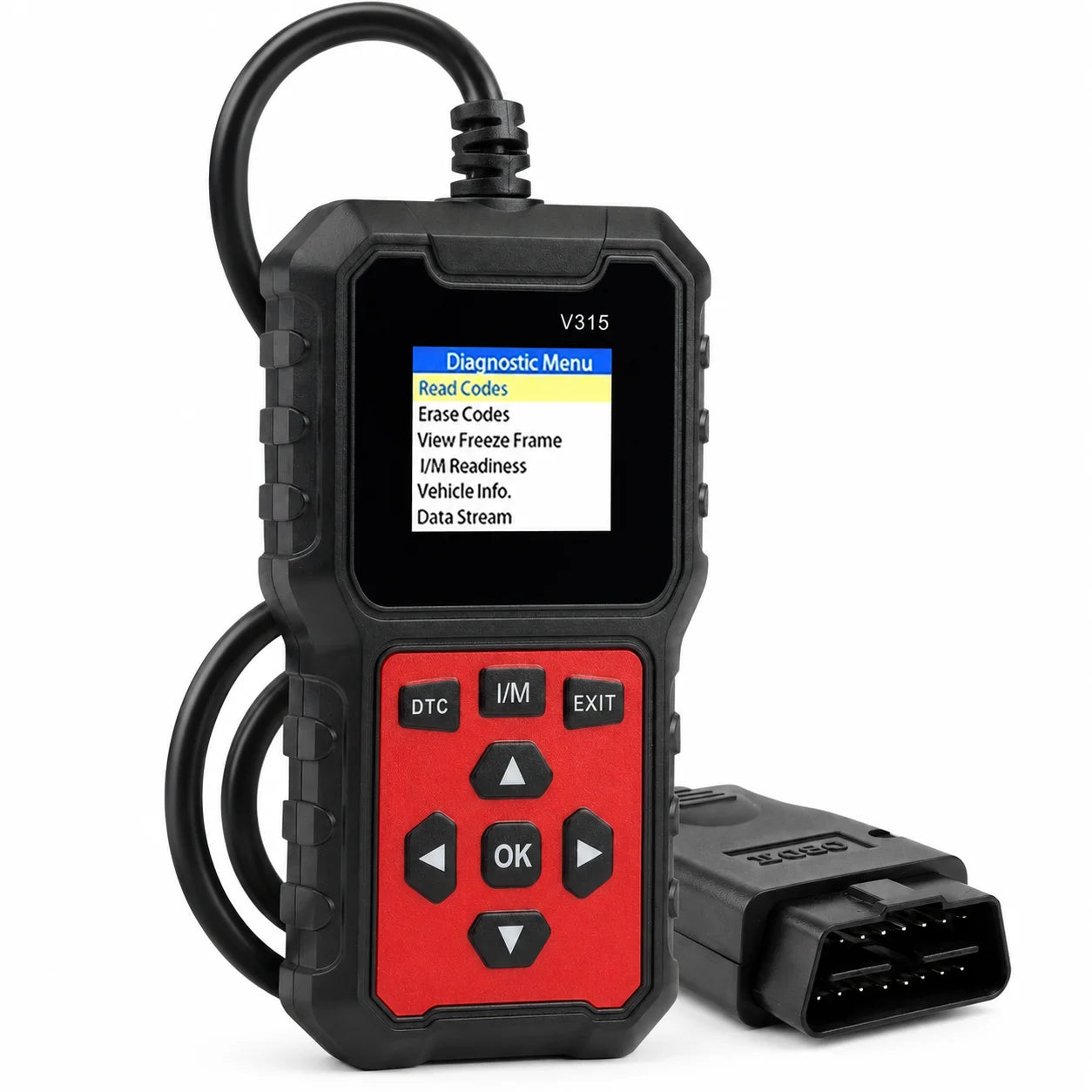V315 OBD2 Scanner – Engine Diagnostic Code Reader Tool Peaceful Pleasures Health and Wellness Red