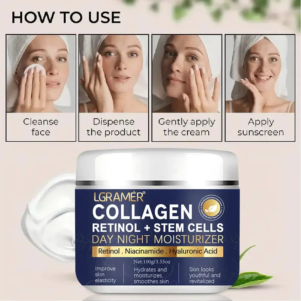Retinol Lifting Firming Cream Collagen Smooth wrinkles Face Cream For Moisturizer Whitening Brighten Skin Products Peaceful Pleasures Health and Wellness