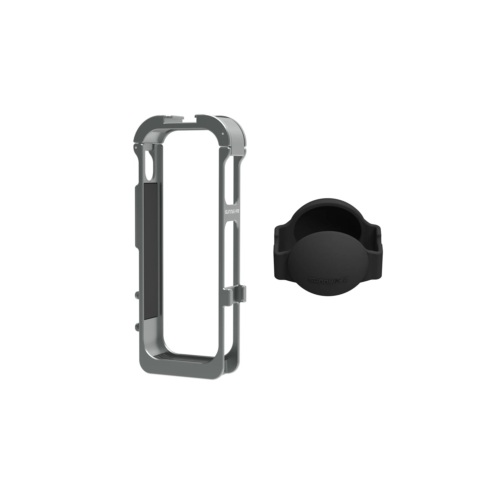 Camera Frame And Lens Cap Suitable For Insta360X5 Metal Rabbit Cage Frame Silicone Shockproof Lens Cover Protective Case Peaceful Pleasures Health and Wellness Default Title