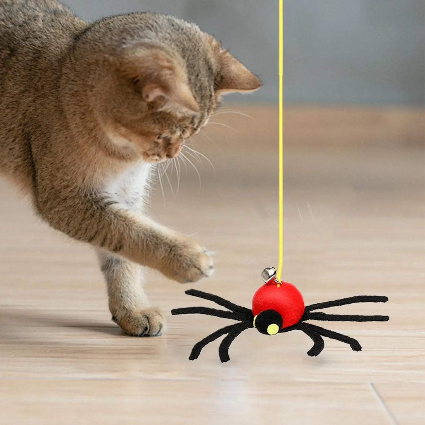 Door Frame Cat Toy – Interactive Spider Toy with Elastic String