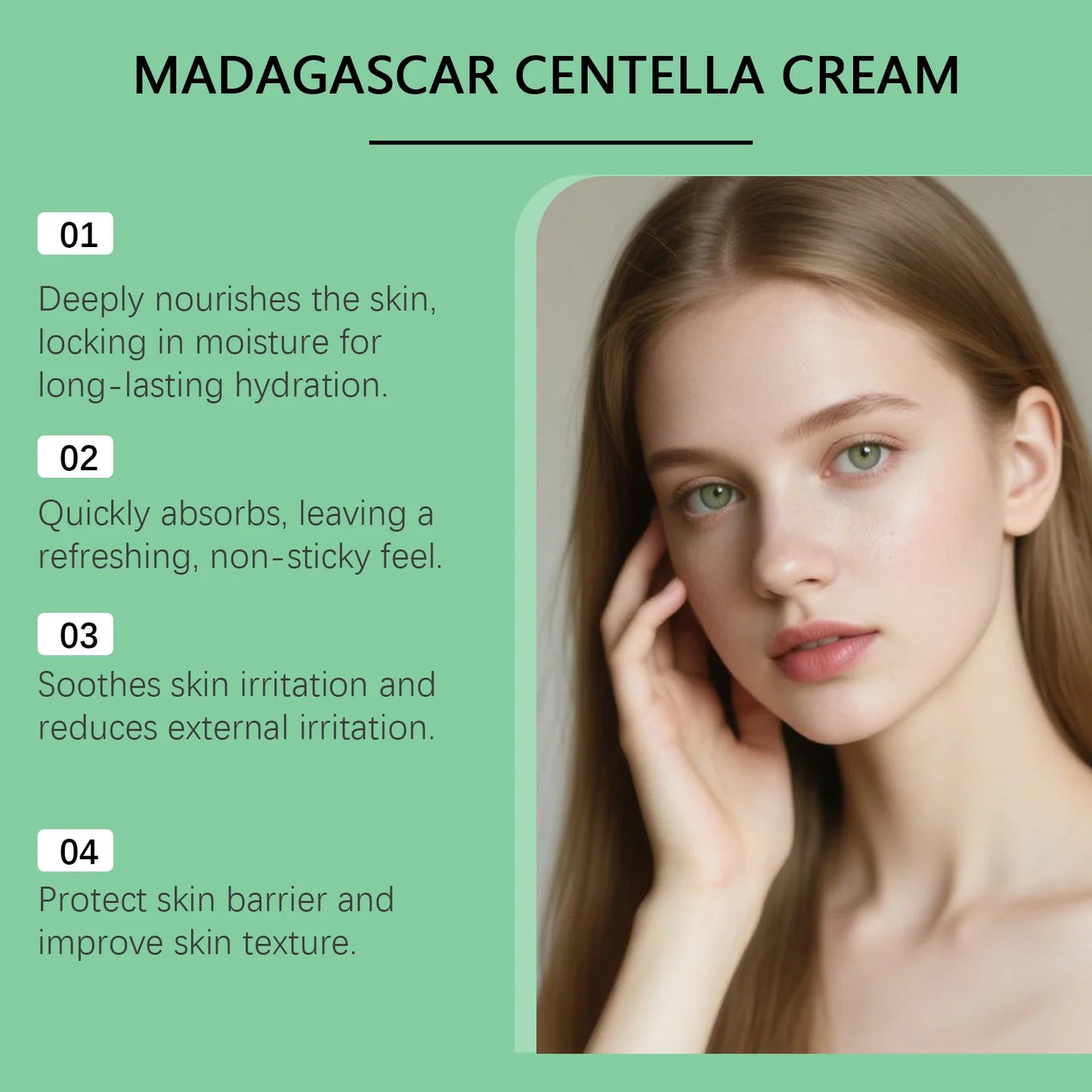 Centella Soothing Cream – Ceramide & B5 Face Moisturizer
