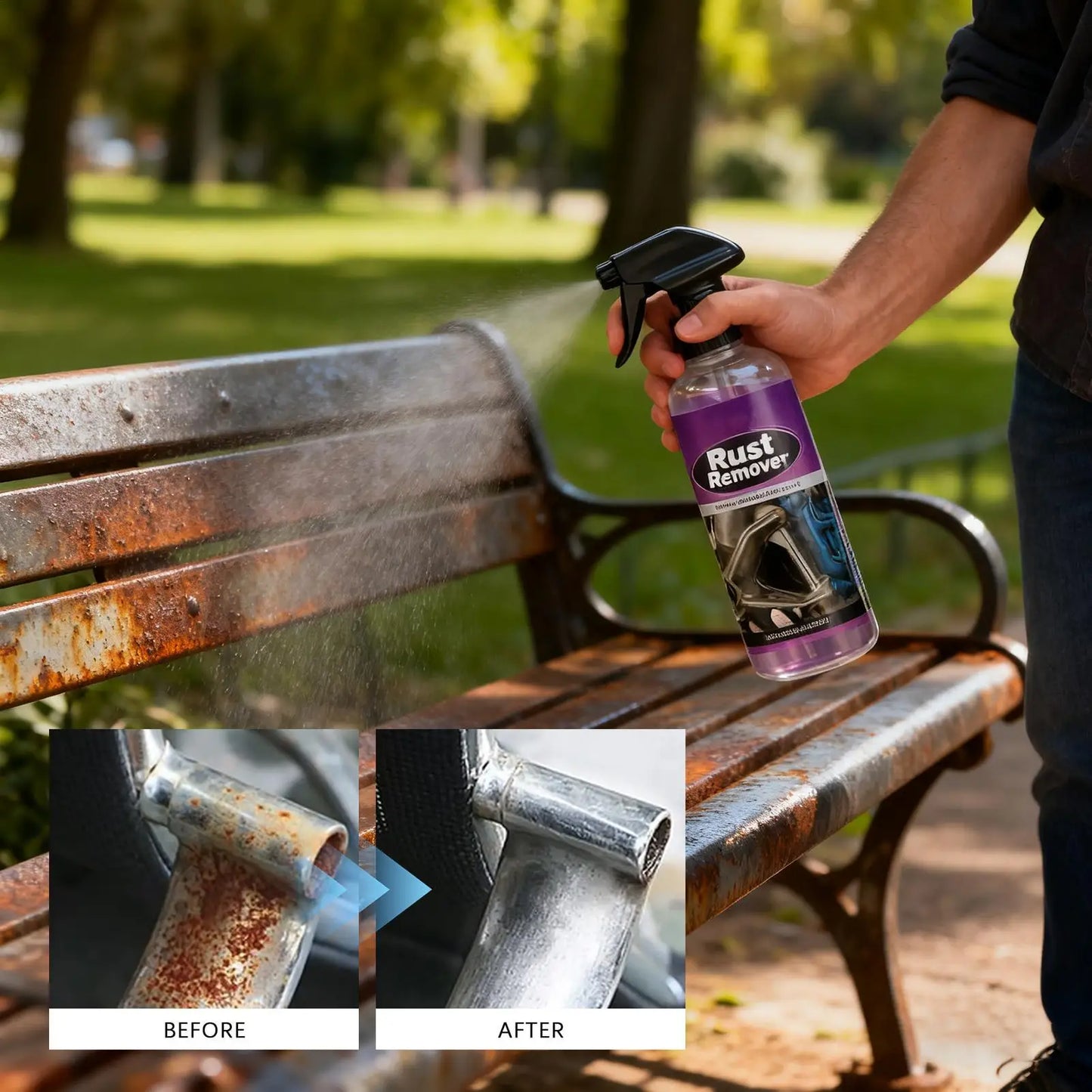 Universal Rust Remover Converter Spray – 100ml | Cars & Metal