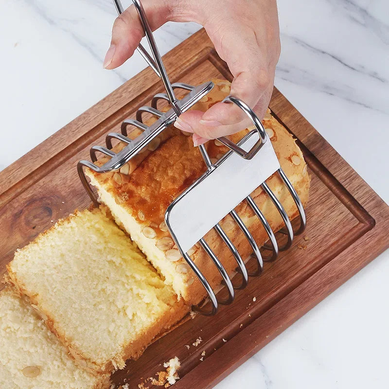 2026 New Stainless Steel Multi-function BBQ Clip Slicer Rustproof Portable Meat Ham Bread Cutter Kitchen Tool for Home Outdoor Peaceful Pleasures Health and Wellness