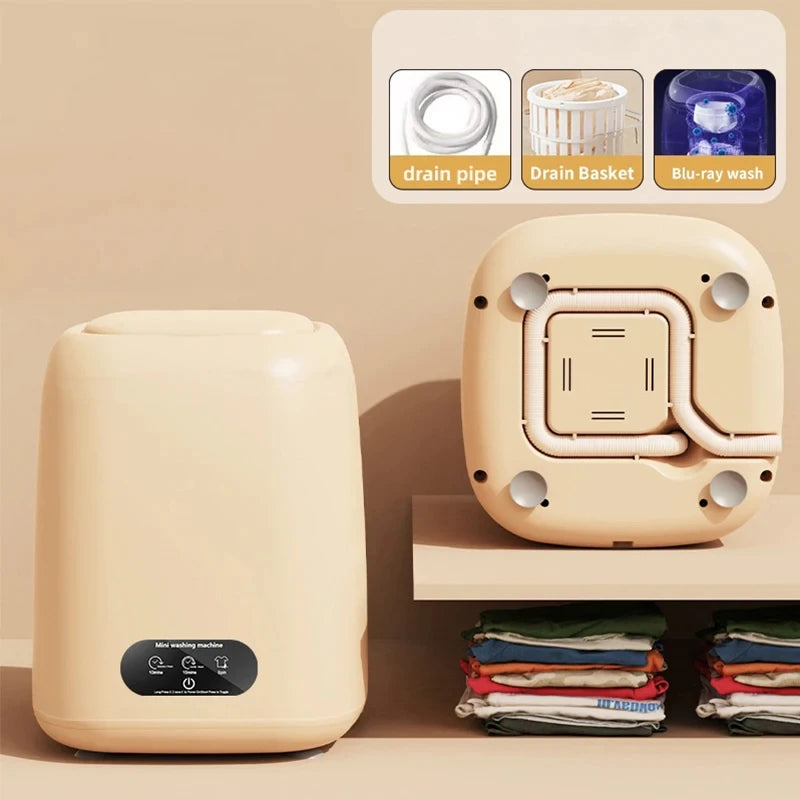 Small Washing Machine for Underwear Children's Clothes mini Washer fully automatic Portable Washing Machine with Spin Dryer 220V Peaceful Pleasures Health and Wellness