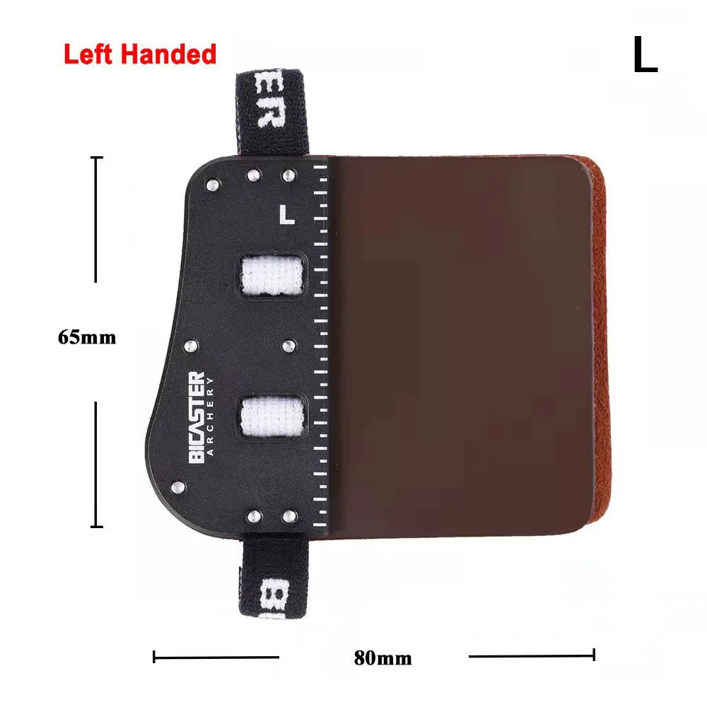 Archery Finger Guards SP3 Barebow Tab LH RH Cowhide Aluminum Plate L
