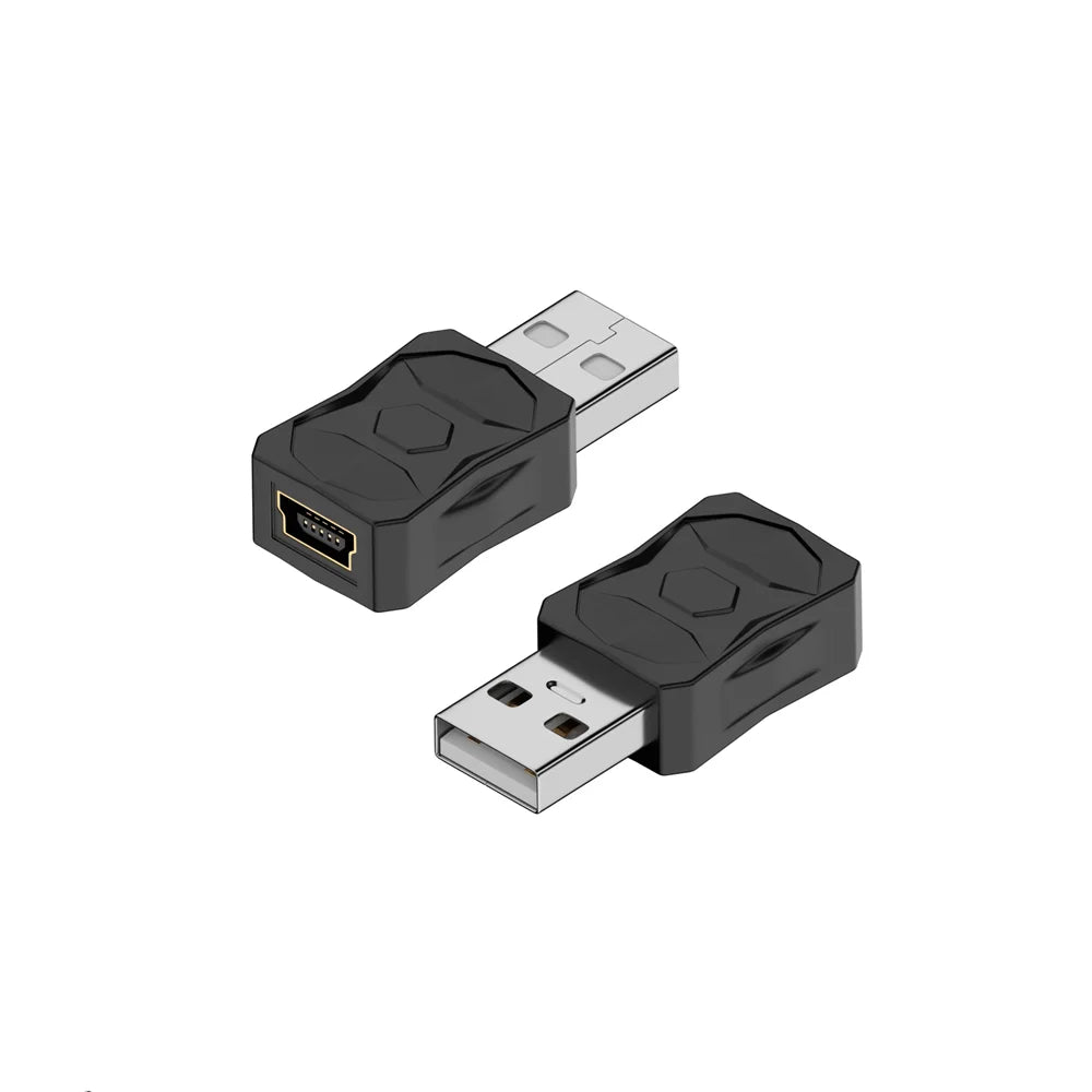 Mini USB 2.0 to Micro Type C Adapter Male To Female Charging Data Transmission 480Mbps Converter For Mobile Phone Camera Tablet Peaceful Pleasures Health and Wellness mini USB F to USB M 10 PCS