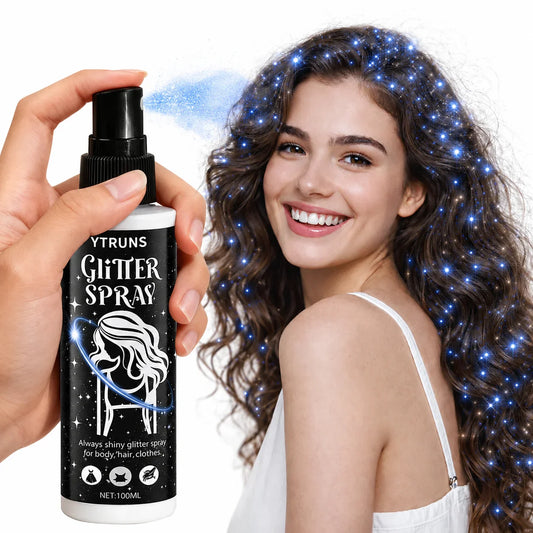 Blue Glitter Spray 100ml – Shimmer Body & Hair Glow Mist Body Glitter Spray Oasis Select