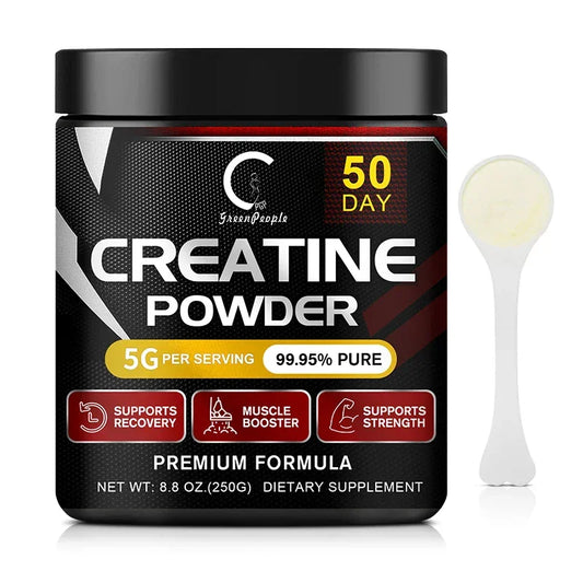 GPGP GreenPeople Creatine Monohydrate Powder Creatine Powder Muscle Recovery Muscle Builder for Men & Women Workout Supplements Peaceful Pleasures Health and Wellness 250g 2bottles United States