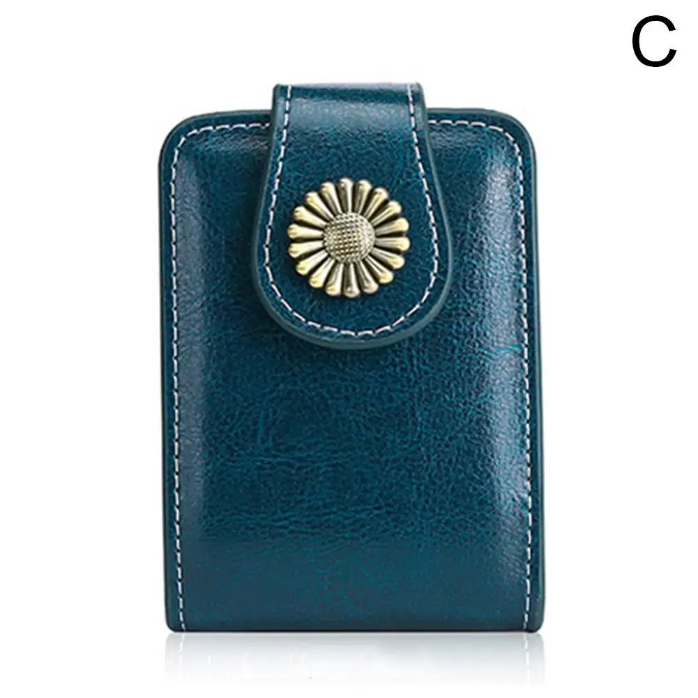 Mini Makeup Bag Portable Lipstick Cosmetic Bag High Quality Genuine Leather Lipstick Packet Lipsticks Storage Pouch With Mirror Peaceful Pleasures Health and Wellness Blue