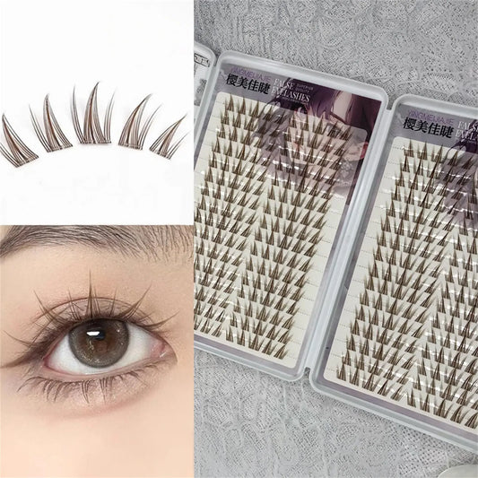 Brown Cluster False Eyelashes – Natural Wispy Volume Lash Extensions Cluster False Lashes Peaceful Pleasures Health and Wellness