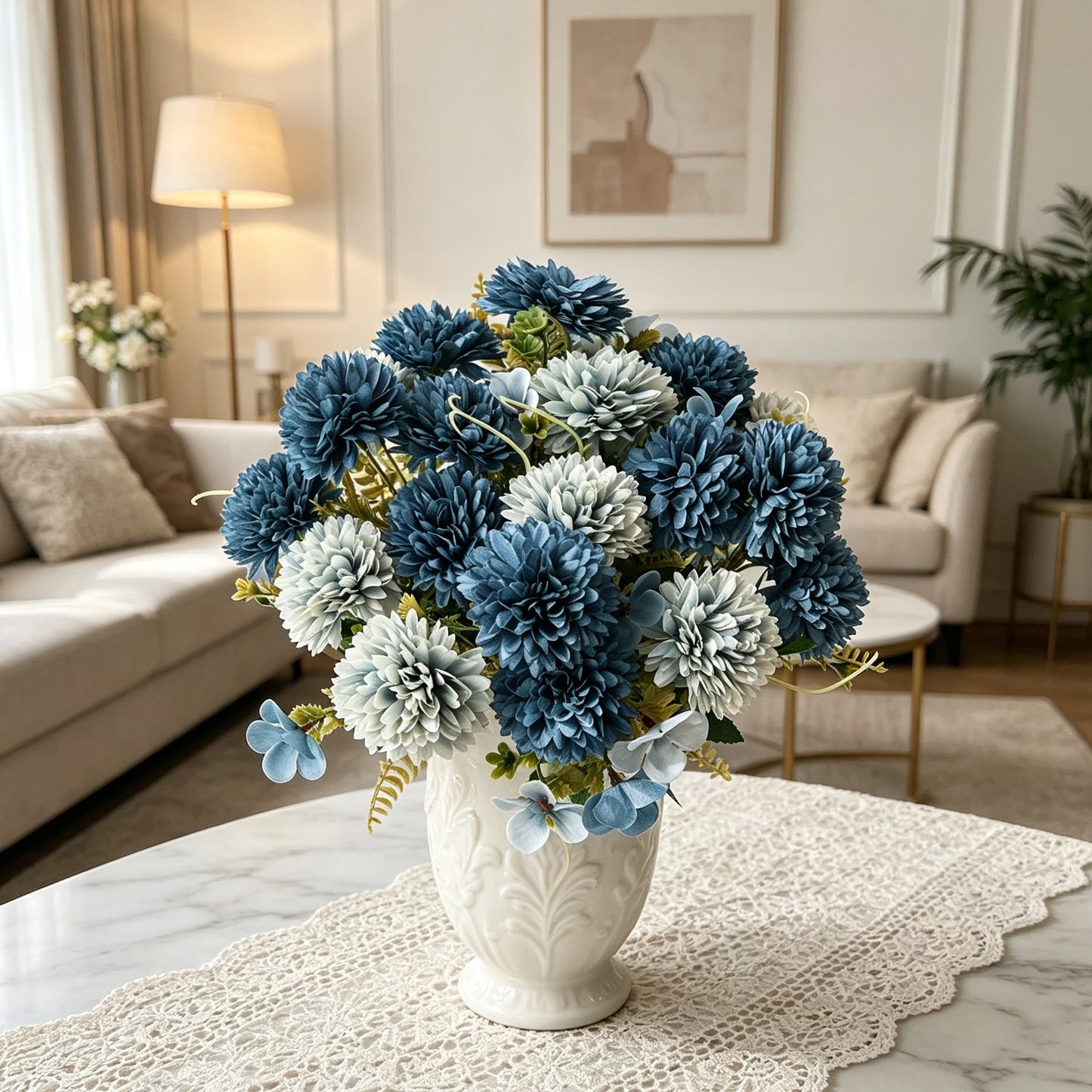 Silk Ball Chrysanthemum Artificial Flowers | Wedding & Home Décor