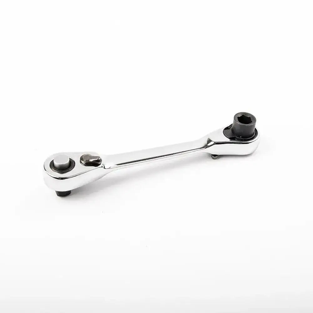 Mini Treble 1/4 Ratchet Wrench Double Ended Quick Socket Ratchet Wrench Screwdriver Hex Torque Wrenches Set 2-in-1 Spanner Peaceful Pleasures Health and Wellness