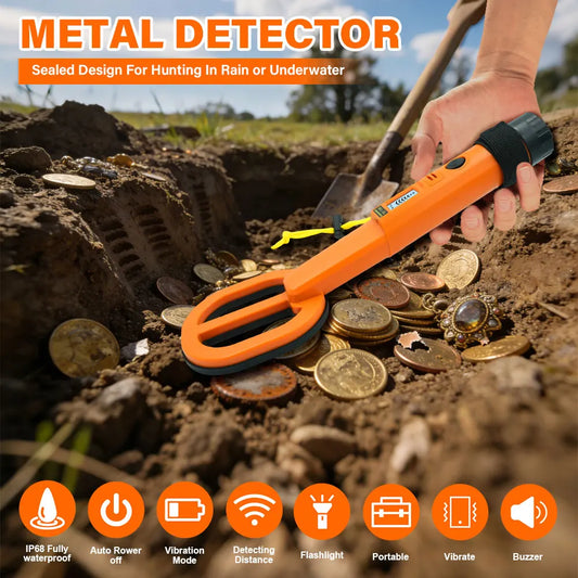 Underwater Metal Locator Sound Vibration Reminder Handheld Portable Underwater Metal Detector High Sensitivity for Lake Seabed Peaceful Pleasures Health and Wellness