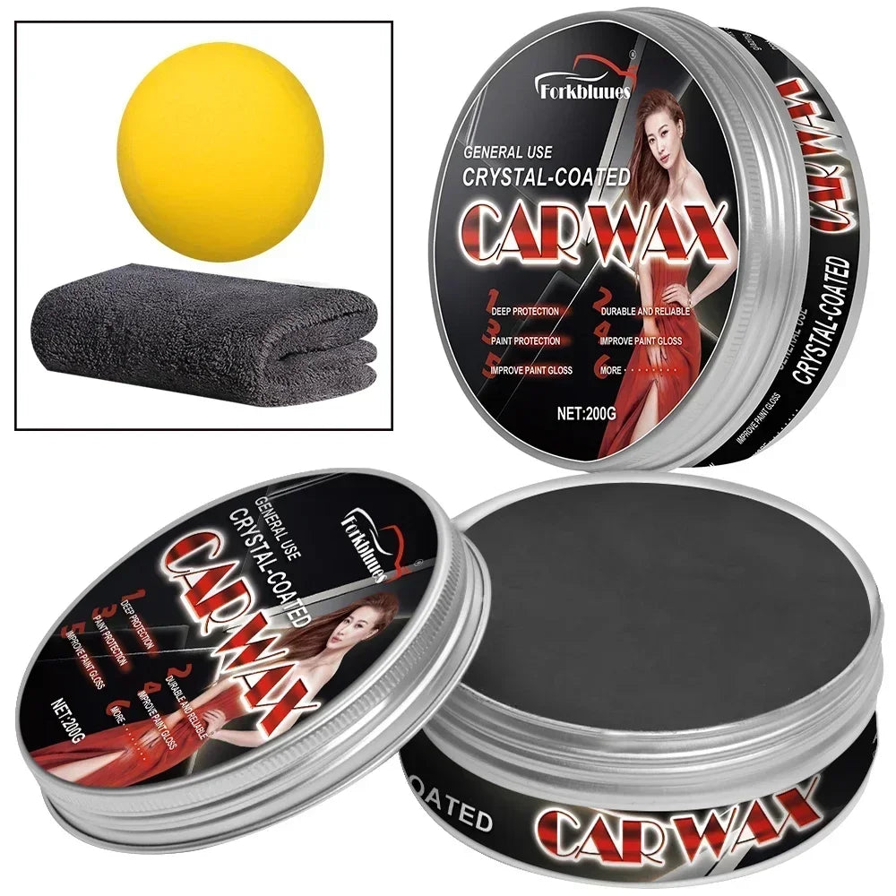 Natural Brazilian Carnauba Wax Paint Beauty Polish and Stain Removal Anti-scratch Car Wax Coating Solid Car Wax Peaceful Pleasures Health and Wellness For black car