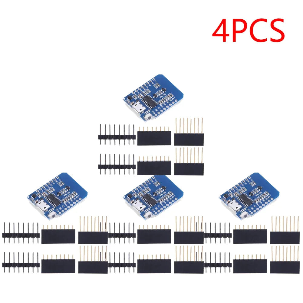 1-20PCS ESP8266 D1 Mini WIFI Development Board ESP-12F CH340G CH340 V2 Usb Wemos D1 Mini Nodemcu Lua Iot Board 3.3V Met Pins Peaceful Pleasures Health and Wellness micro 4PCS