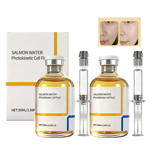 Korean Salmon Wrinkle Serum Skin Rejuvenation Essence, Strengthens Barrier Function, 24H Continuous Hydration Firming Skin Care Peaceful Pleasures Health and Wellness