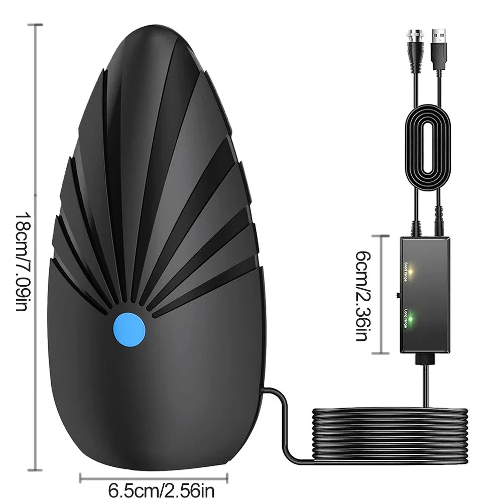 VIBAO Digital TV Antenna 4K 1080p HD | 360° 35ft Cable