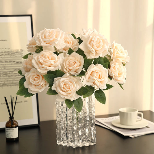 Silk Peony Artificial Flower Bouquet for Wedding & Home Decor