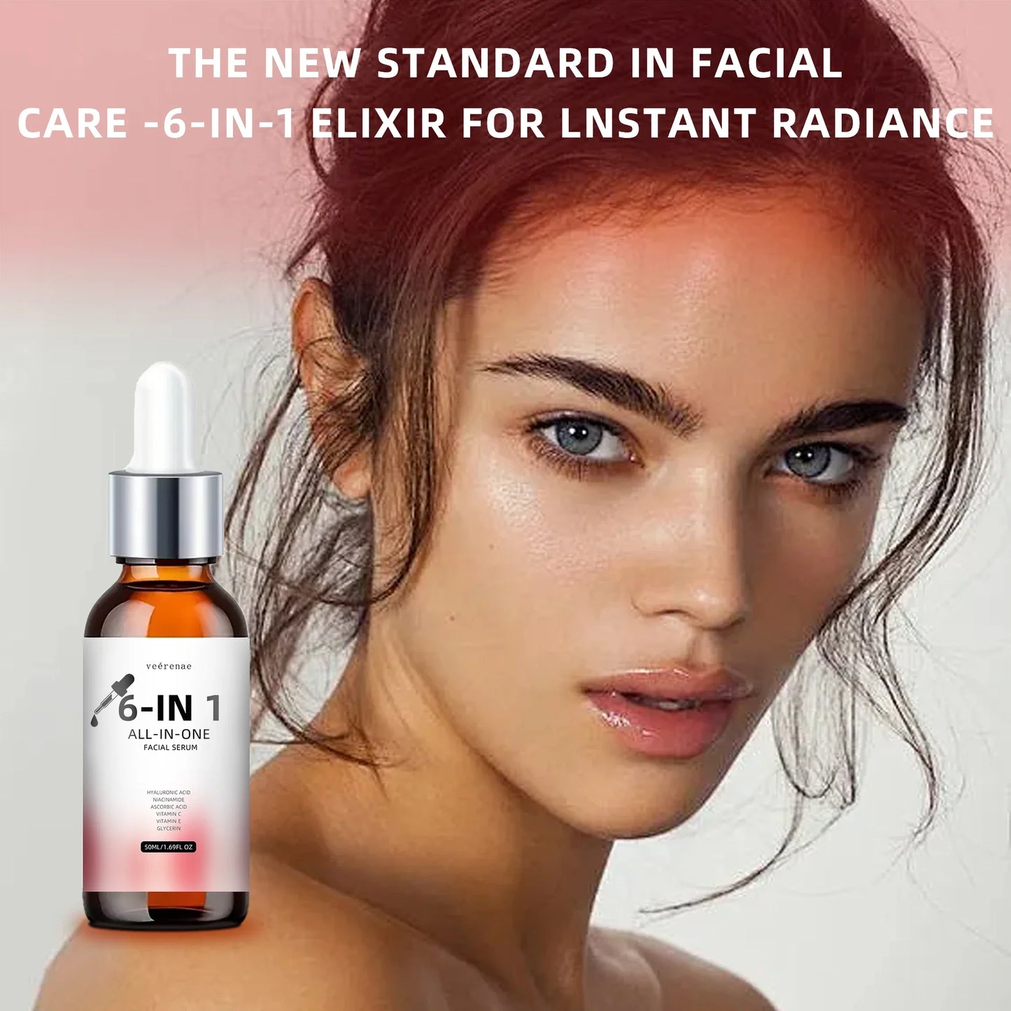 Vérenae 6-in-1 Facial Serum – Hydration & Vitamin Concentrate