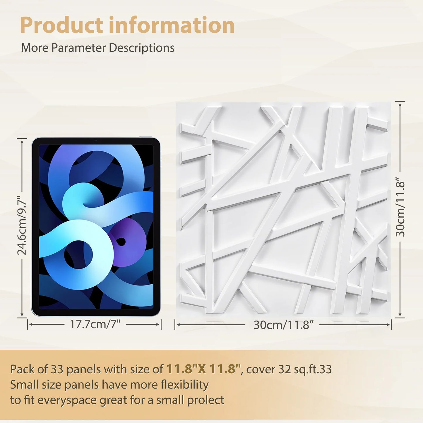 20/30pcs 3D pvc wall panels for indoor wall decoration, for living room hall bedroom hotel office,including tape Peaceful Pleasures Health and Wellness