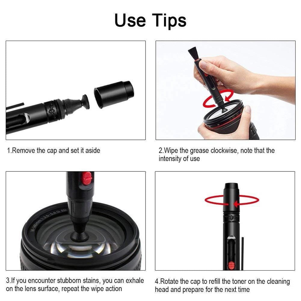 7-47PCS Camera Cleaner Kit DSLR Lens Digital Camera Sensor Cleaning Set for Sony Fujifilm Nikon Canon SLR DV Cameras Clean Kit Peaceful Pleasures Health and Wellness