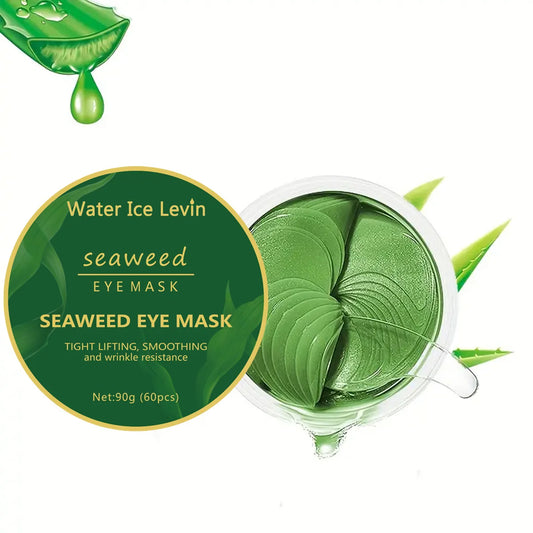 Seaweed Collagen Eye Mask 60 Pcs – Hydrating Firming Patches Eye Gel Patches Peaceful Pleasures Health and Wellness One Box Seaweed Eye Mask